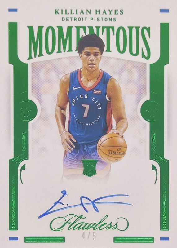 2020 Flawless #MOM-KHA Momentous Autographs - Emerald /5