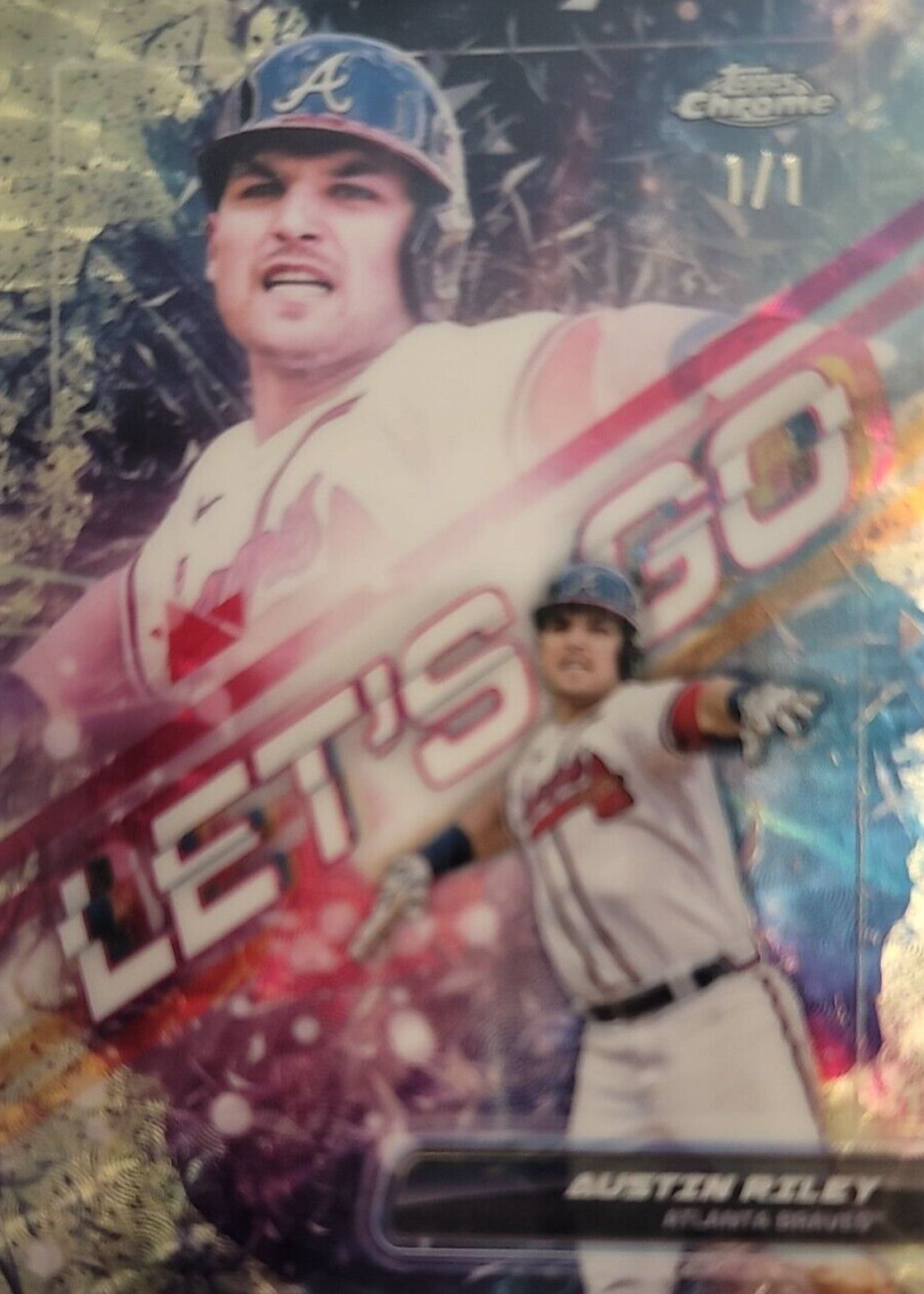 Austin Riley 2023 Topps Chrome #LGC-36 Let's Go