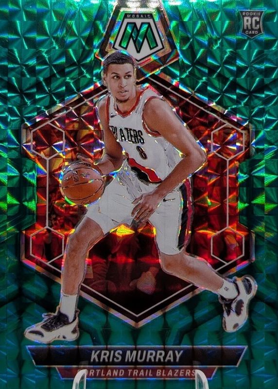 Kris Murray 2023 Mosaic #207 Green Rookie RAW