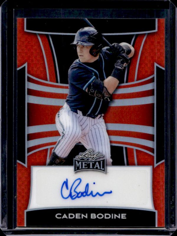 2025 Leaf Metal #BA-CB1 Base Autographs - Prismatic Red /15