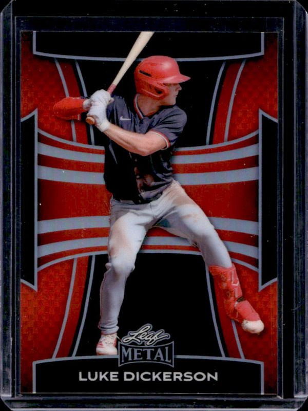 2025 Leaf Metal #126 Base Set - Prismatic Red /25