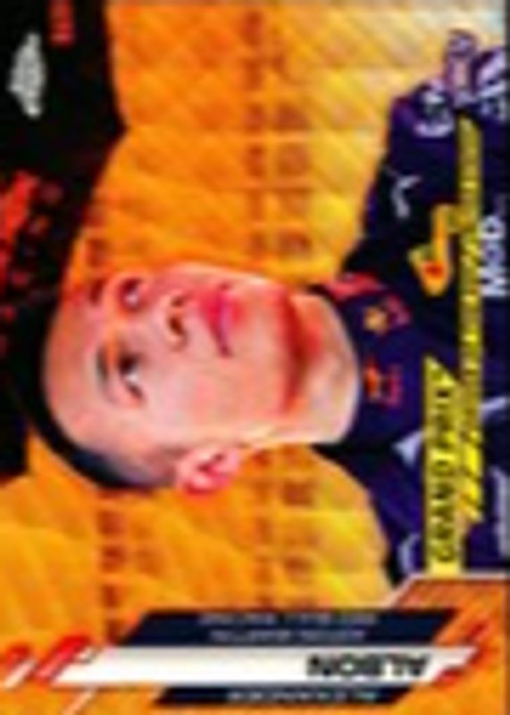 Alexander Albon 2020 Topps Chrome Formula 1 #172 Grand Prix Driver of the Day - Orange Wave Refractor /25 (United States) Rookie RAW