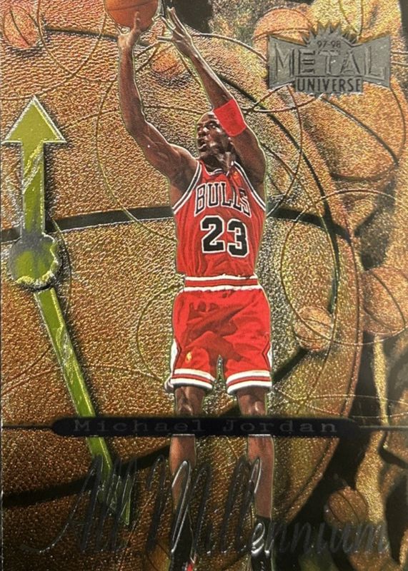 その他 PSA8 1997 l Universe Michael Jordan Michael Jordan 1997 Metal Universe #1 Planet Metal Price Guide
