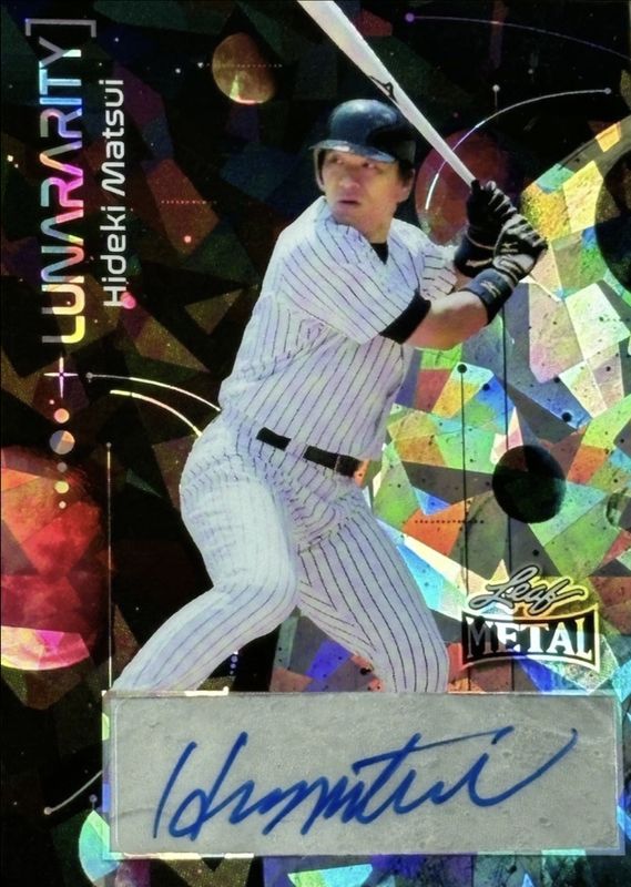 Hideki Matsui 2025 Leaf Metal #L-HM1 Lunararity Autographs - Crystal Silver /10 RAW