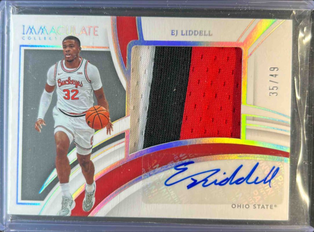 2022 Immaculate Collegiate #PP-EJL Premium Patches Rookie Autographs /49