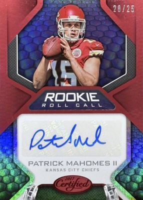 2017 Certified #20 Rookie Roll Call Signatures - Mirror Red (/25)
