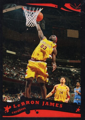 LeBron James 2005 Topps Chrome #102 Black Refractor /399 Price