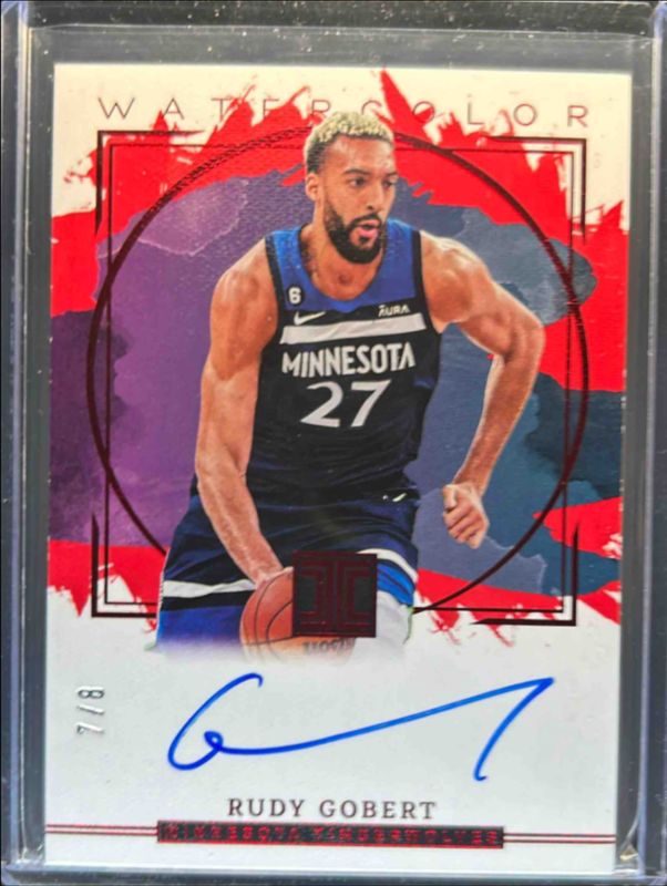 2022 Impeccable #WCS-RGB Watercolor Signatures - Asia Red /8