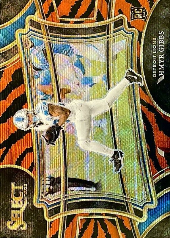Jahmyr Gibbs 2023 Select #332 Field Level Tiger /(SSP) Rookie RAW