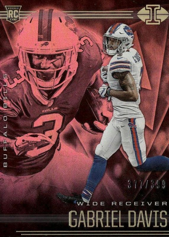 Gabriel Davis 2020 Illusions #43 Trophy Collection Pink /399 Rookie RAW