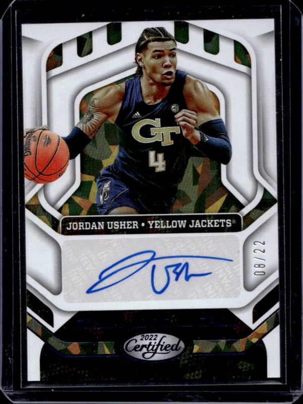 2022 Chronicles Draft Picks #CRC-USH College Roll Call Autographs - Blue Ice /22