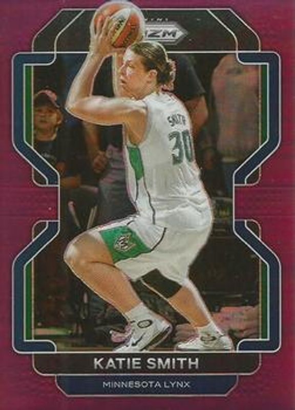 Katie Smith 2022 Prizm WNBA #28 Purple /99 RAW