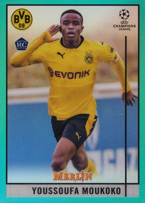 2020 Topps Merlin Chrome UEFA Champions League #80 Aqua Refractor /199