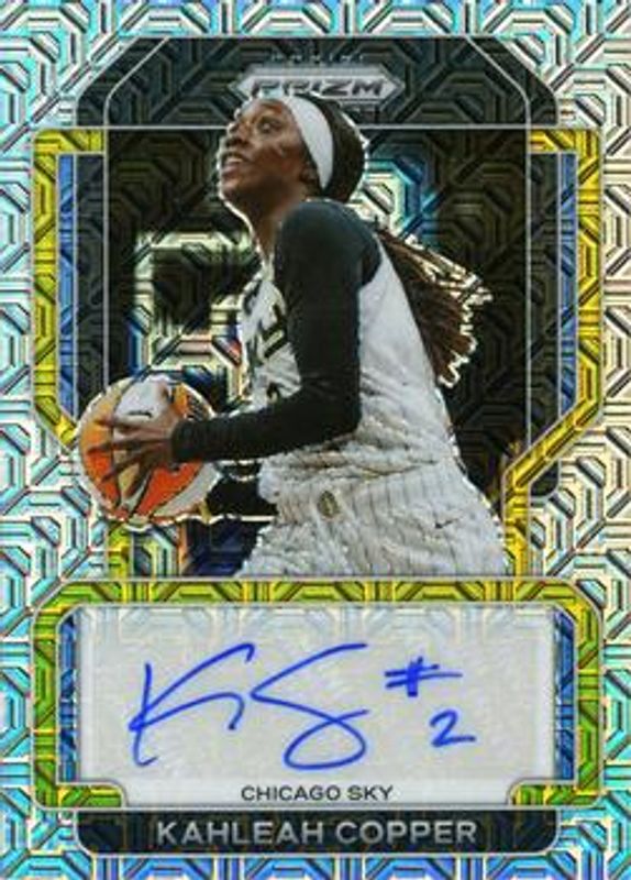 Kahleah Copper 2022 Prizm WNBA #SG-KCP Signatures - Mojo /25 RAW