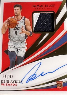 2020 Immaculate #105 Rookie Patch Auto /99