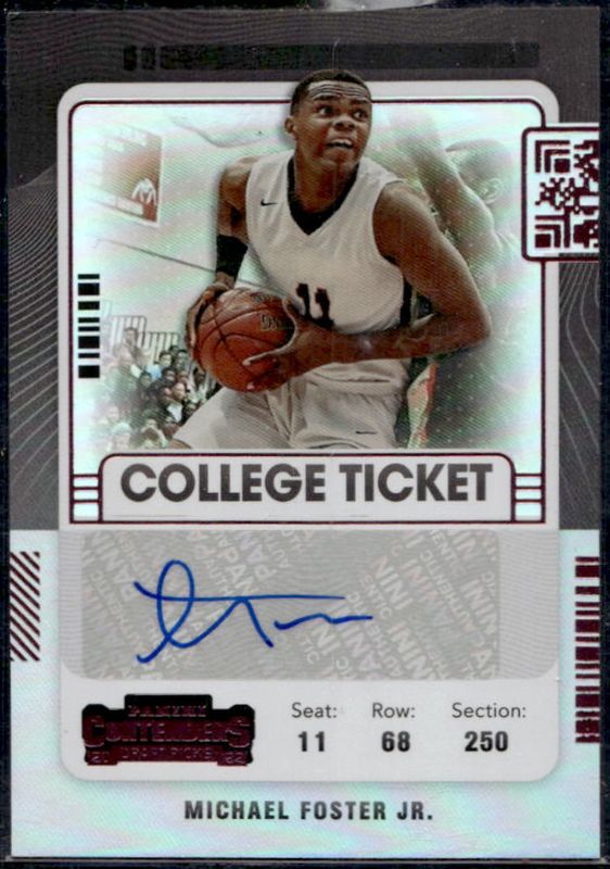 2022 Chronicles Draft Picks #CT-MFJ College Ticket - Pink