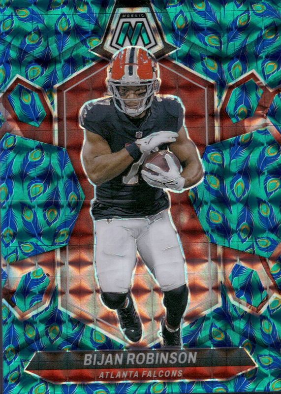 Bijan Robinson 2024 Mosaic #9 Choice Peacock /(SSP) RAW