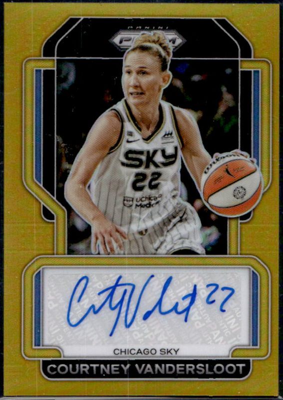 Courtney Vandersloot 2022 Prizm WNBA #SG-CVS Signatures - Gold /10 RAW