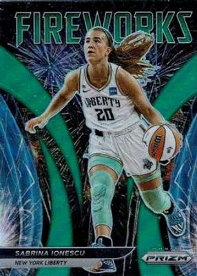 2022 Prizm WNBA #7 Fireworks - Green