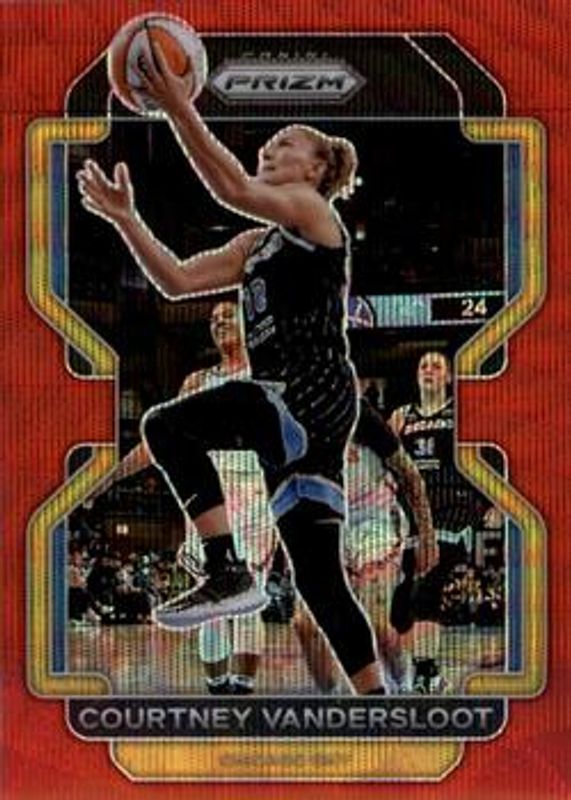 Courtney Vandersloot 2022 Prizm WNBA #103 Ruby Wave RAW