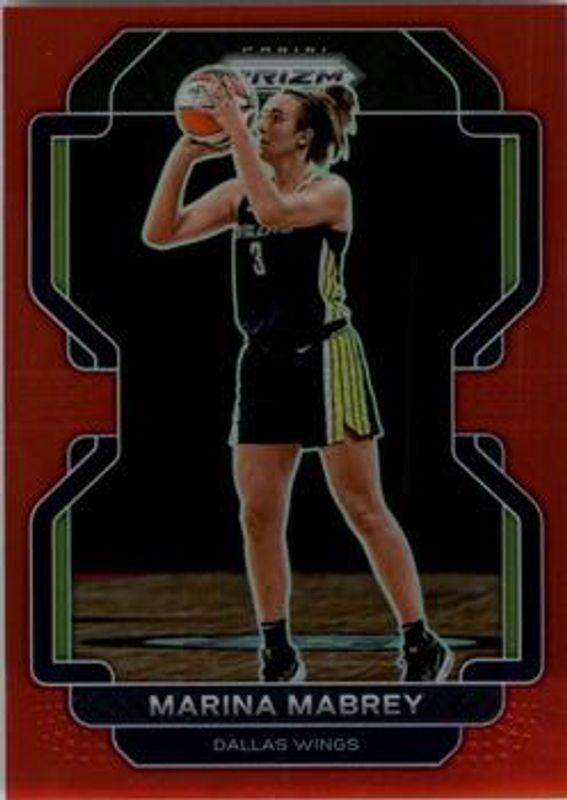 Marina Mabrey 2022 Prizm WNBA #90 Red /199 RAW