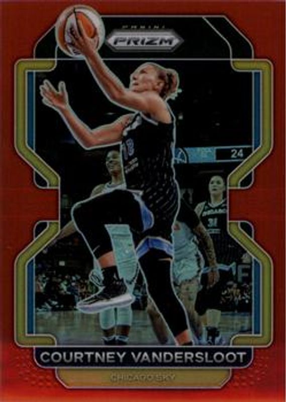 Courtney Vandersloot 2022 Prizm WNBA #103 Red /199 RAW