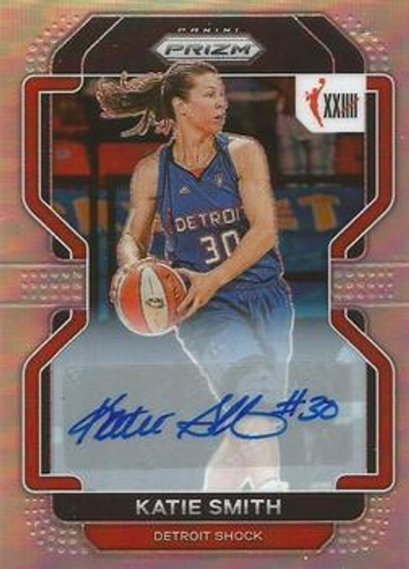 Katie Smith 2022 Prizm WNBA #174 W25 Signatures RAW
