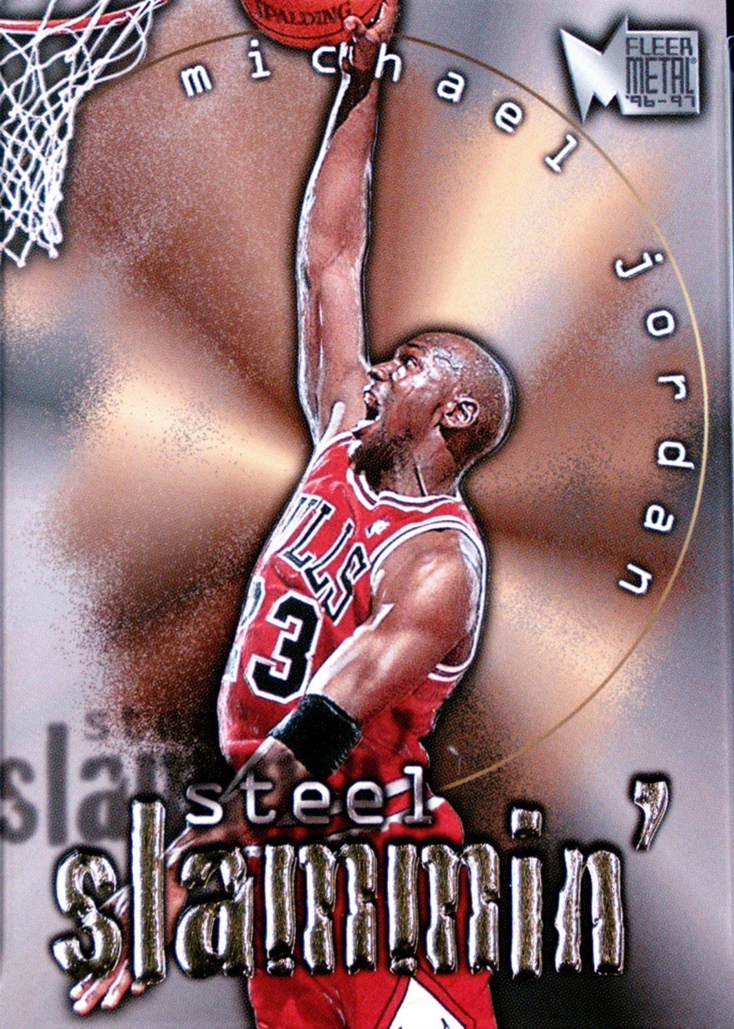 Michael Jordan 1996 Metal #6 Steel Slammin' Price Guide - Sports