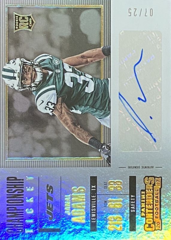 2017 Contenders #254 Rookie Ticket Auto Variation - Championship Ticket (/25)