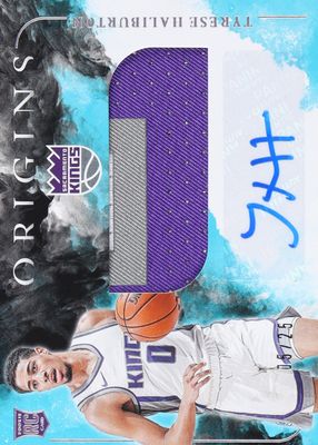 2020 Origins #RJA-HAL Rookie Jersey Autographs - Turquoise /25