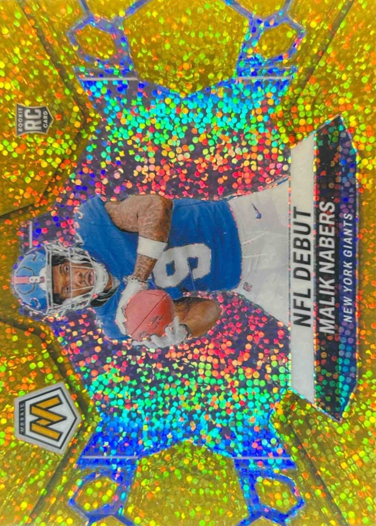 Malik Nabers 2024 Mosaic #284 NFL Debut - Gold Sparkle /24 Price