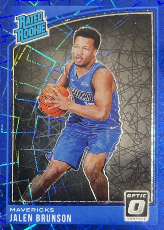 Jalen Brunson 2018 Optic #179 Blue Velocity Price Guide - Sports