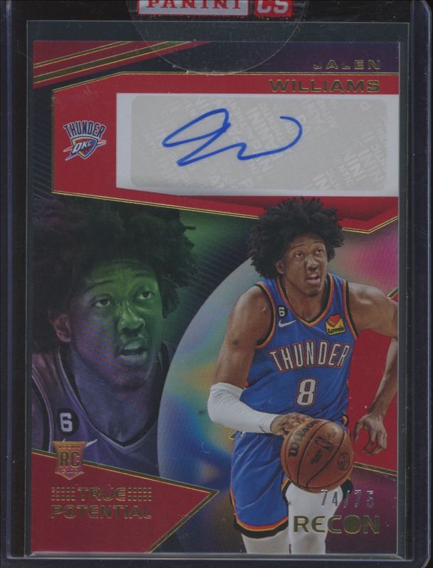 Jalen Williams 2022 Recon #TPS-JLW True Potential Signatures - Red /99 Rookie RAW