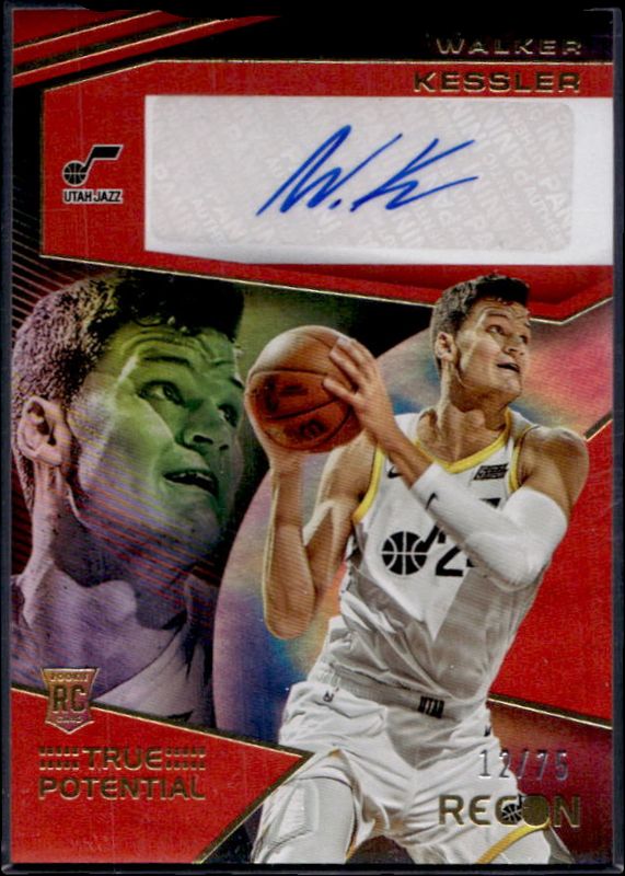 Walker Kessler 2022 Recon #TPS-WKK True Potential Signatures - Red /99 Rookie RAW