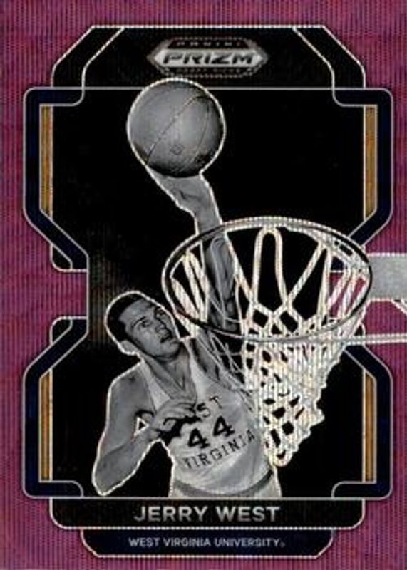 Jerry West 2022 Prizm Draft Picks #24 Purple Wave RAW