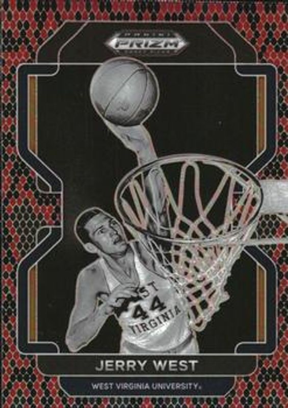 Jerry West 2022 Prizm Draft Picks #24 Venom Snakeskin RAW