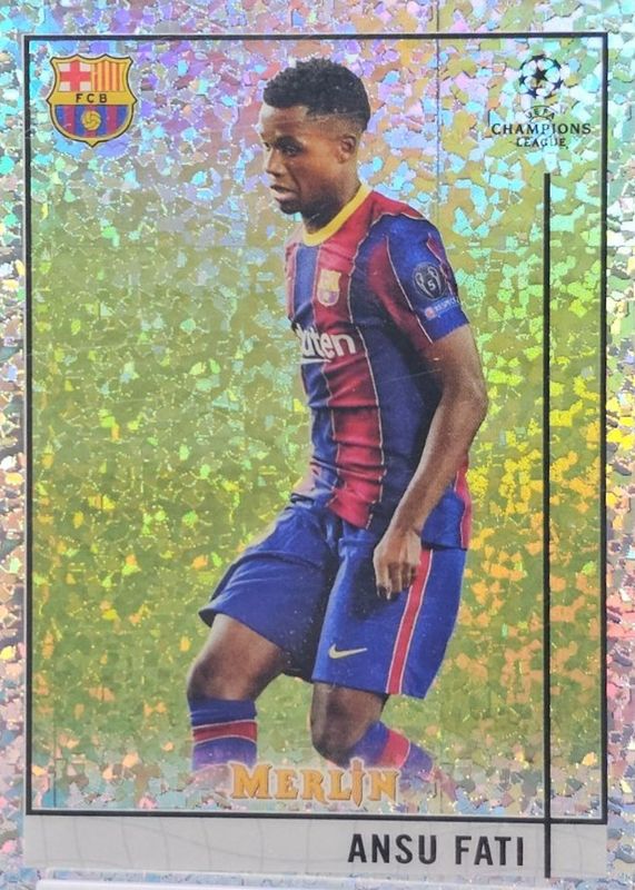 2020 Topps Merlin Chrome UEFA Champions League #39 Speckle Refractor /150