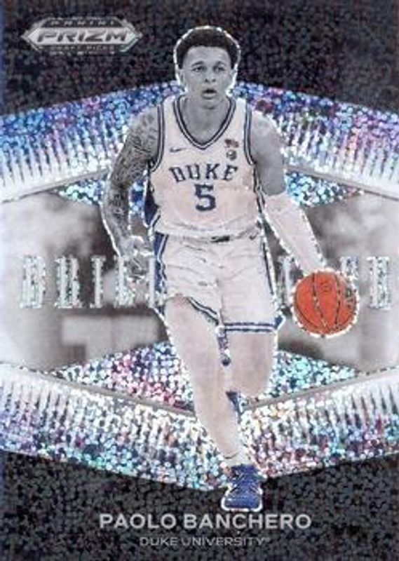 Paolo Banchero 2022 Prizm Draft Picks #BR-PB Brilliance - White Sparkle Rookie RAW