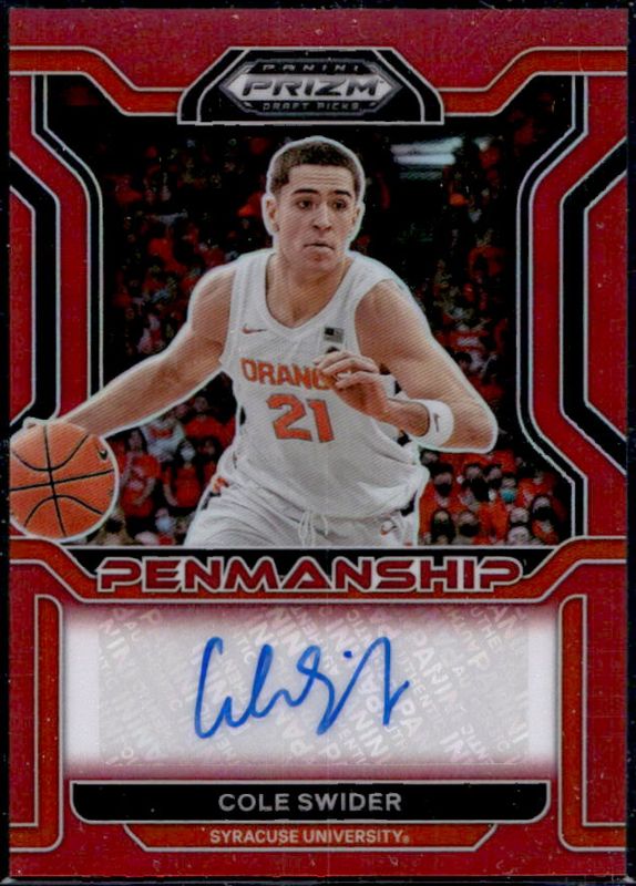 2022 Prizm Draft Picks #CP-CSW College Penmanship - Red /199