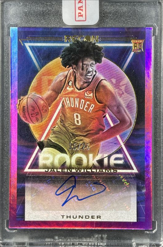 Jalen Williams 2022 Recon #RRS-JWL Rookie Recon Signatures - Purple /25 RAW