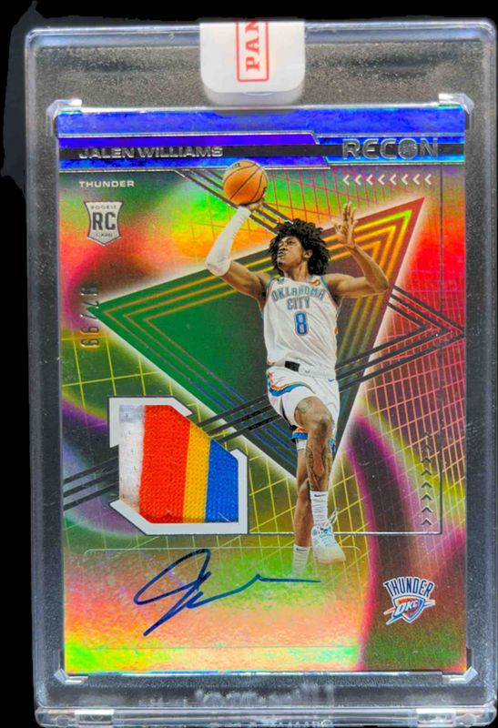 Jalen Williams 2022 Recon #RJA-JLW Rookie Jersey Autographs /75 RAW