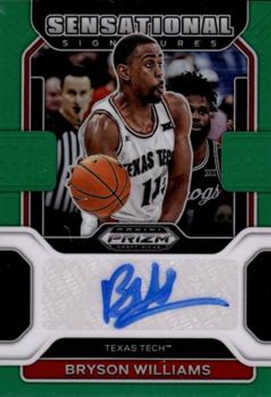 2022 Prizm Draft Picks #SS-BWI Sensational Signatures - Green