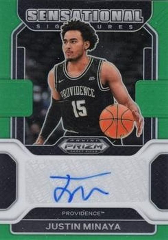 2022 Prizm Draft Picks #SS-JMI Sensational Signatures - Green