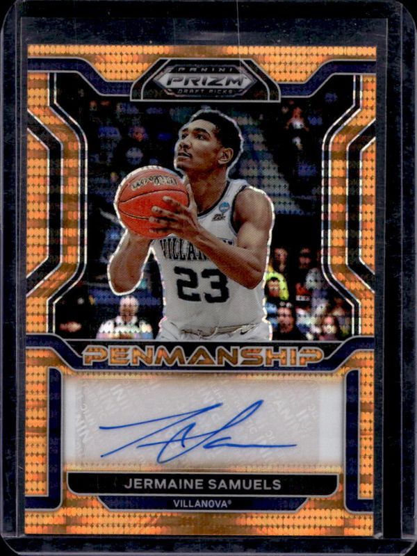 2022 Prizm Draft Picks #CP-JSA College Penmanship - Orange Pulsar /49