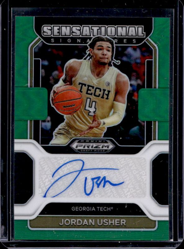2022 Prizm Draft Picks #SS-USH Sensational Signatures - Green