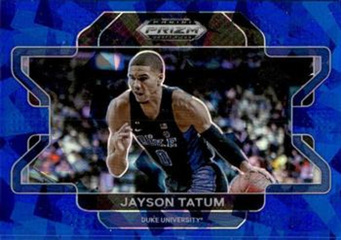 Jayson Tatum 2022 Prizm Draft Picks #23b Blue Ice /99 RAW