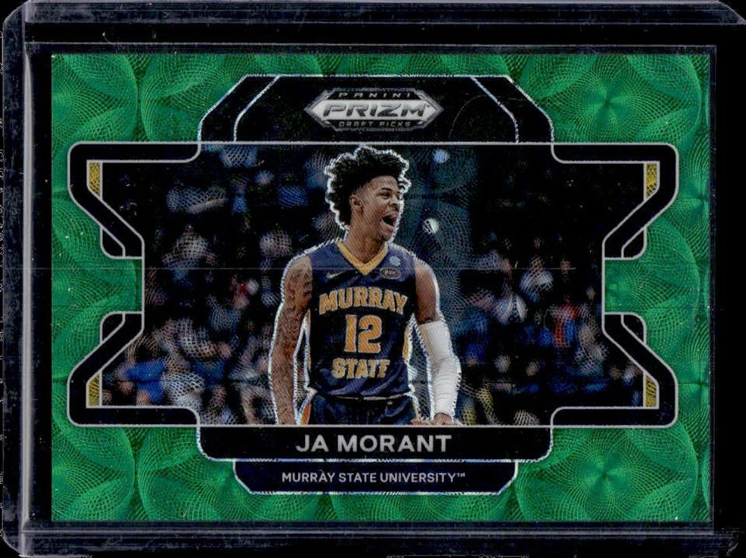 Ja Morant 2022 Prizm Draft Picks #19b Choice Green /8 RAW