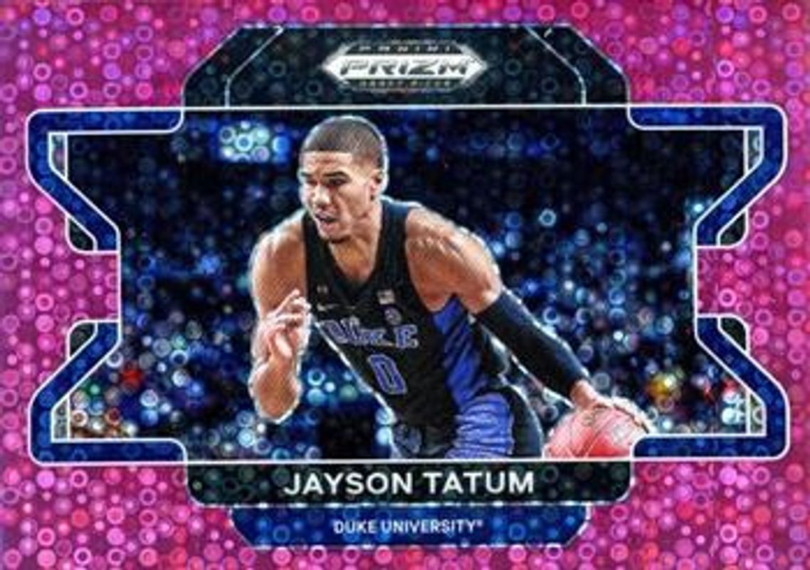 Jayson Tatum 2022 Prizm Draft Picks #23b Pink Circles /20 RAW