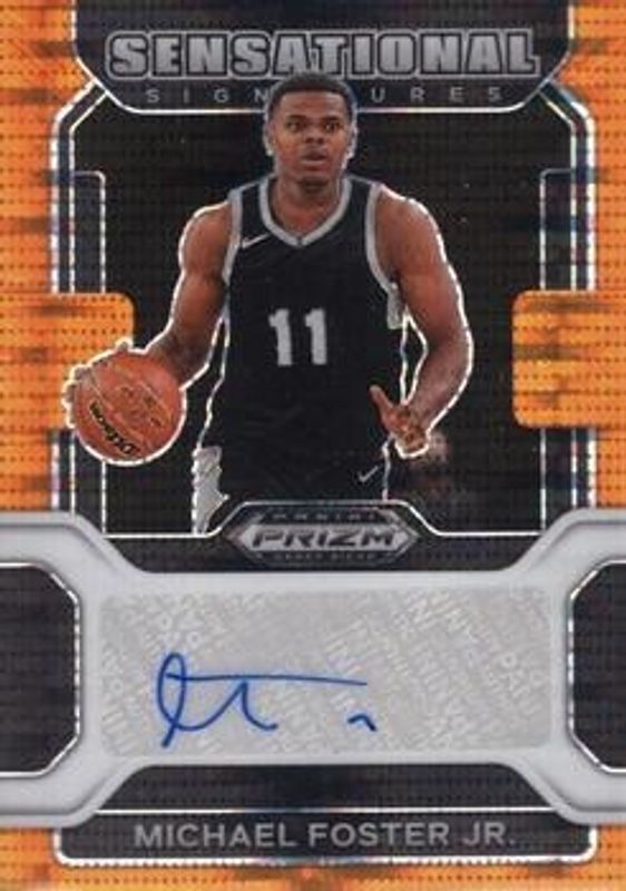 2022 Prizm Draft Picks #SS-MFJ Sensational Signatures - Orange Pulsar /49