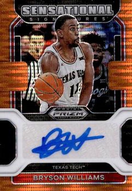 2022 Prizm Draft Picks #SS-BWI Sensational Signatures - Orange Pulsar /49